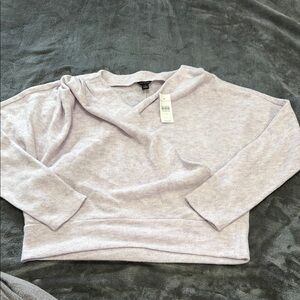 Ann Taylor Light Purple V-Neck Sweater